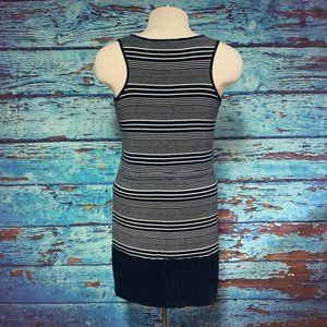 Olive Oak Striped Tank Dress 